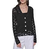 Karl Lagerfeld Womens Long Sleeve V-Neck Sweater