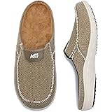 IIV Slippers for Men with Arch Support, Wide Orthotic Slippers for Plantar Fasciitis, Indoor Outdoor Slip-On Comfortable Hous