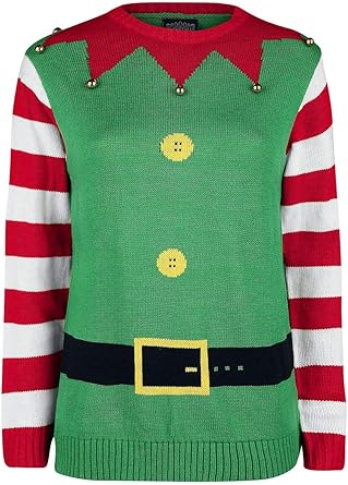 pull de noel femme vert