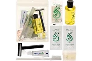 Moda West 24 Hygiene Kits - Bulk Case of Wholesale Basic Toiletry Kits for Men, Women, Travel, Charity 8 Pc Kit