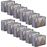 12 Pcs Packing Cubes Luggage Organizers Small Mesh Clothing Underwear Bag Foldable Laundry Bags for Travel Hiking Camping Backpacking