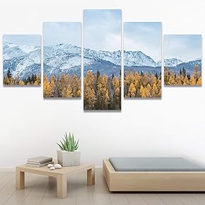 SIGNWIN 5 Panel Canvas Wall Art Modern Art...
