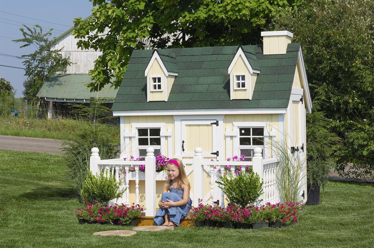 Amazon Com Little Cottage Company Cape Cod Diy Playhouse Kit 4