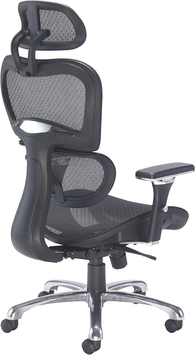Office Hippo Ergonomic Chair Office, Office Chair with Back Support, Office Chair with Arms, Mesh, Swivel, Black - Image 5