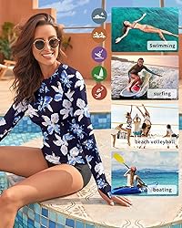 WOWENY Women Rash Guard Sleeveless Swim Shirts UPF