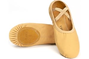 OLORA Women's Ballet Shoes Canvas Dance Slippers Yoga Practice Shoes for Girls/Adults