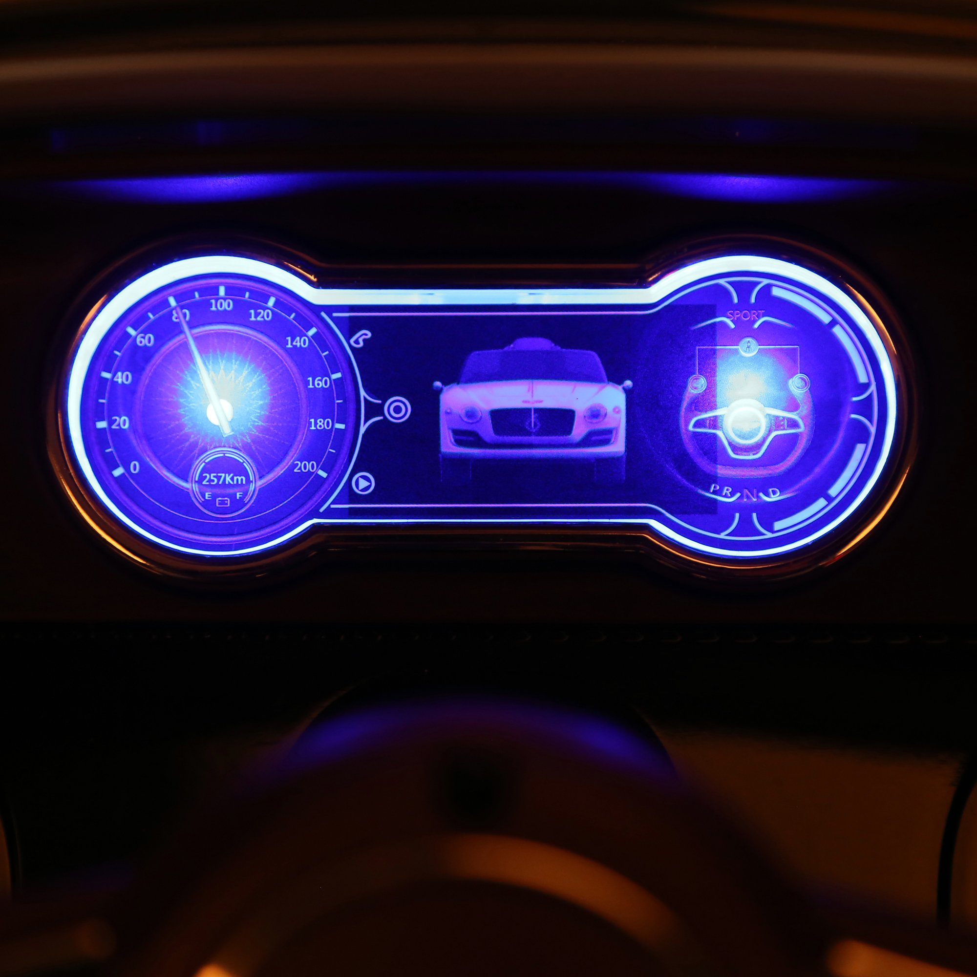 Aosom Licensed Bentley EXP12 Kids Electric Car with Parent Remote Control, 12V Ride on Car with Butterfly Doors, Startup Sound, Suspension, MP3 Player, Songs, Horn, Lights, White