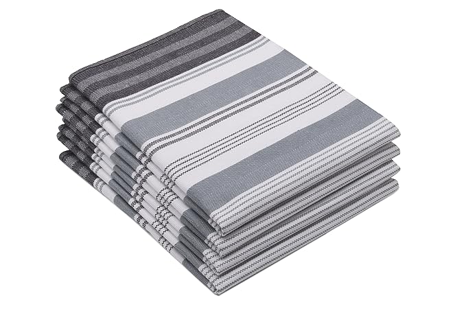 ZOLLNER 4er Set Geschirrtücher 50x70 cm, Baumwolle, grau (weitere verfügbar)