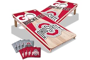 YouTheFan NCAA 2’ x 4’ Professional Wood Cornhole Game with Logo Bags