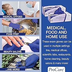 ProCure [200 Count Disposable Nitrile Gloves