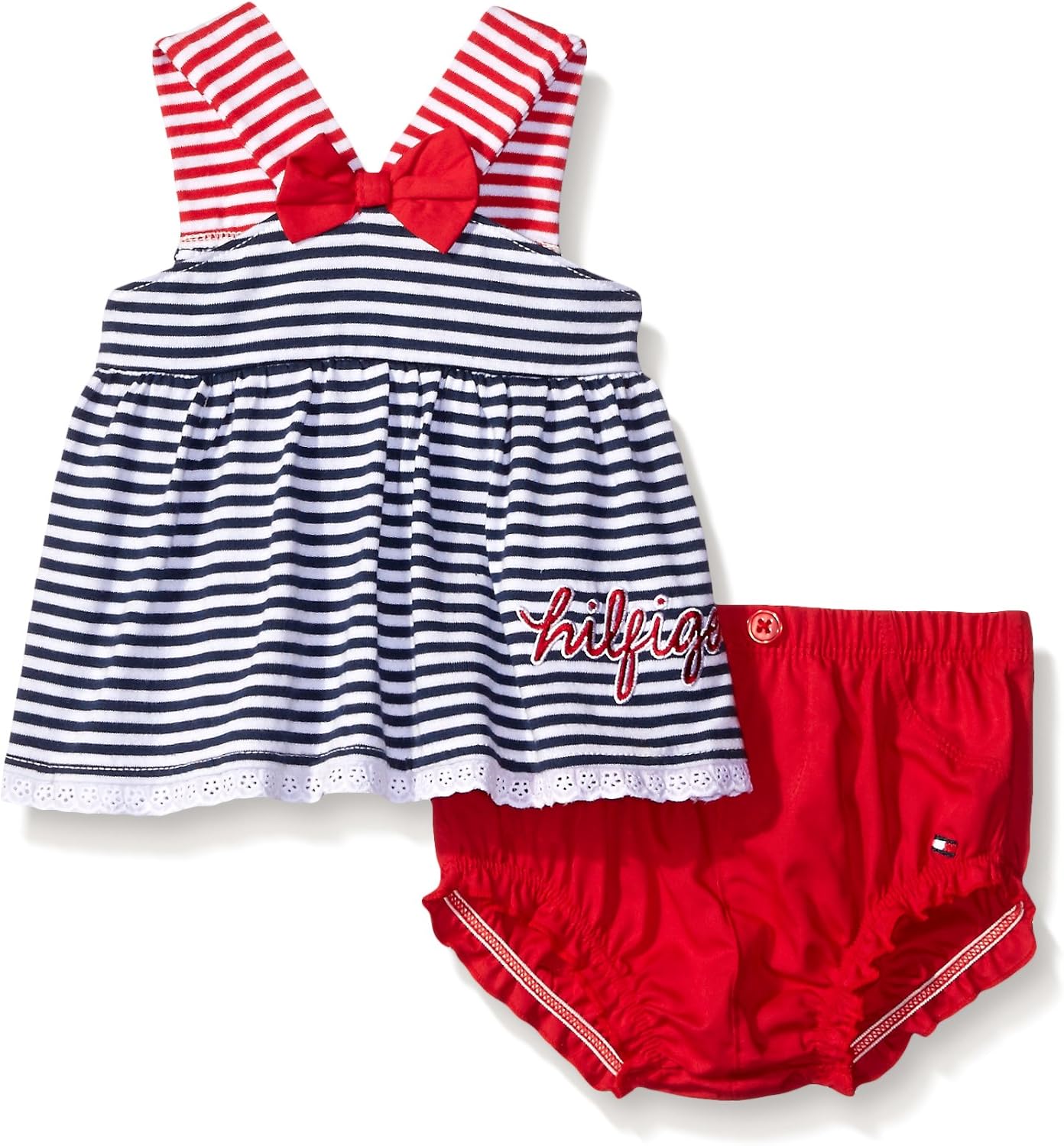Tommy Hilfiger Baby Girls' Yarn Dyed Striped Jersey Top and