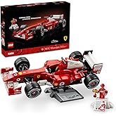 LEGO Icons Ferrari F2004 & Michael Schumacher Building Set for Adults, Ages 18+ - Ferrari F1 Bedroom, Home Office, Desk Decor