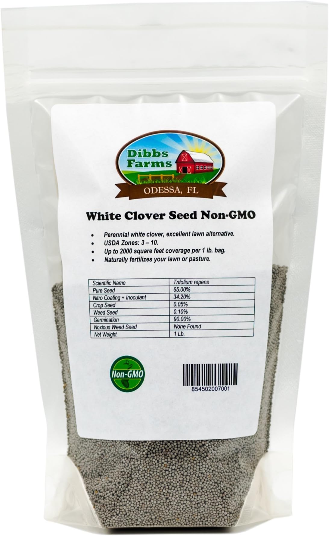 Dibbs Farms White Dutch Clover Seed - 1 lb.