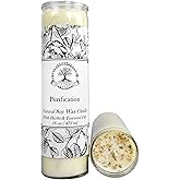 Purification 7 Day Soy Herbal & Scented Spell Candle | Negativity & Cleansing Rituals | Wiccan Pagan Conjure Hoodoo