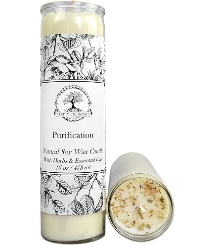 Crown Of Success 7 Day Spell Candle | Soy Wax With Herbs & Oils For Prosperity, Wiccan Pagan
