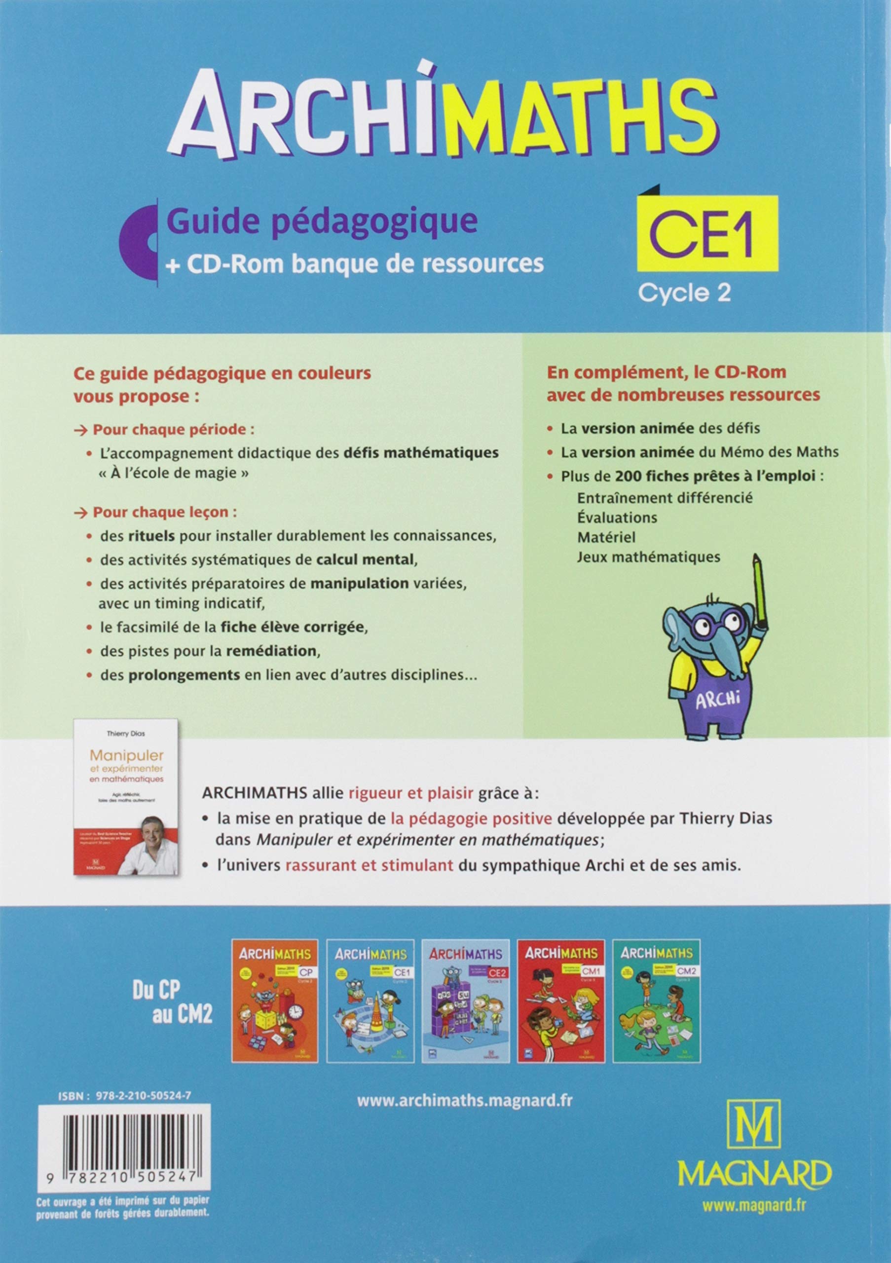 Amazon Fr Archimaths Ce1 19 Banque De Ressources Sur Cd Rom Avec Guide Pedagogique Papier Jablonka Laurence Pasquet Nathalie Lancelle Thierry Vidal Severine Gateau Agnes Bolsius Christophe Livres