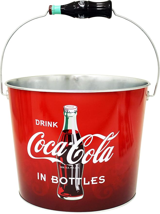 Coca Cola Large Galvanized Beverage Bucket Toys & Games