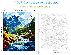 Yunnuo Paint by Numbers Kit DIY Abstract