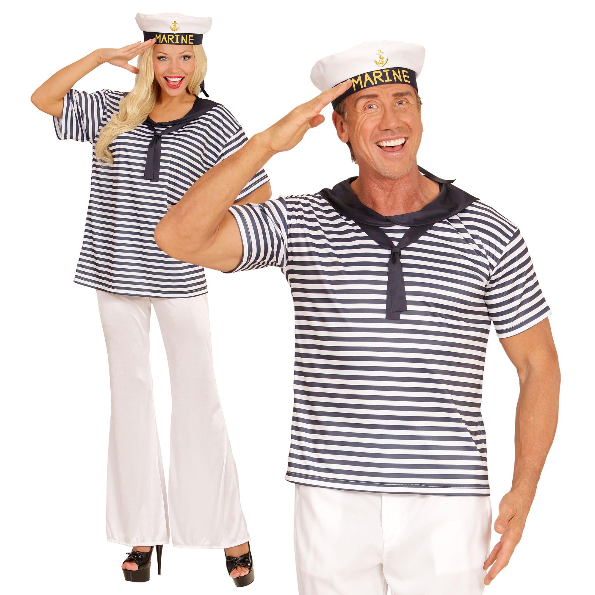 Widmann 03122 ? Adult Sailor Costume (Shirt and Hat)