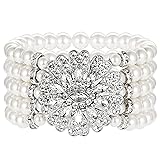 BABEYOND 1920s Flapper Imitation Pearl Bracelet