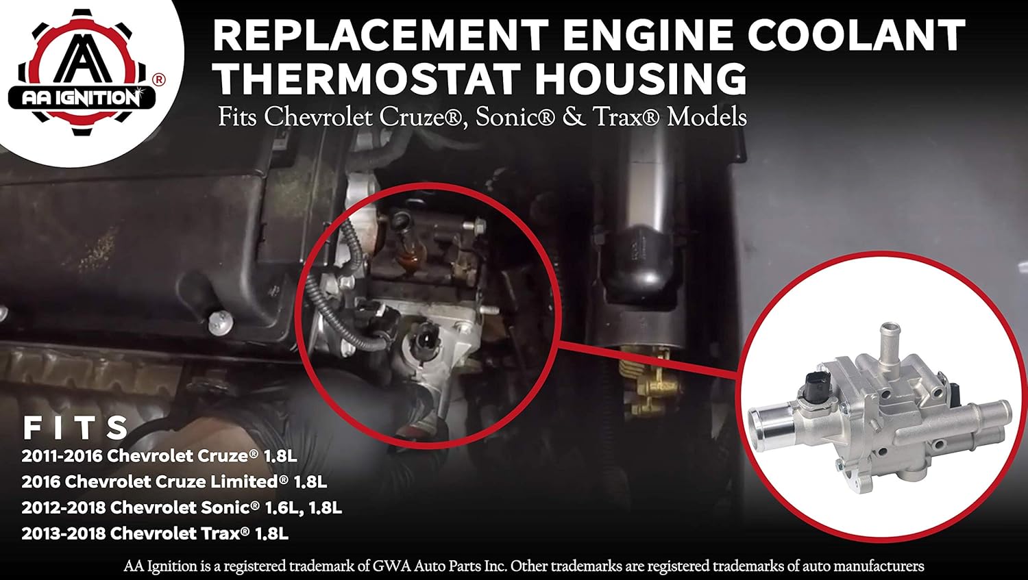 2014 chevy cruze thermostat housing replacement cost