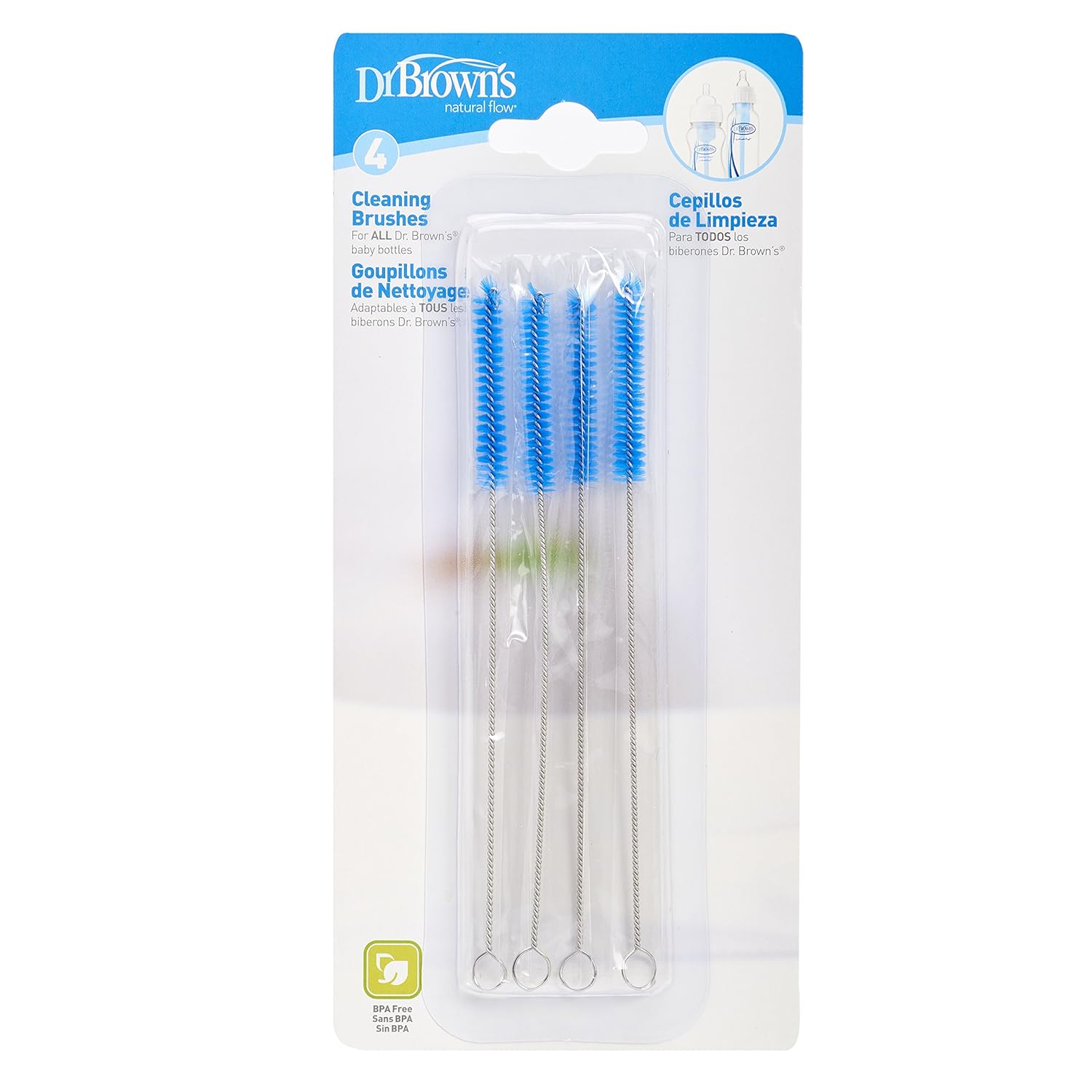 Dr. Brown's Cleaning Brush, 4-Pack : Baby Bottle Cleaning Brushes : Baby