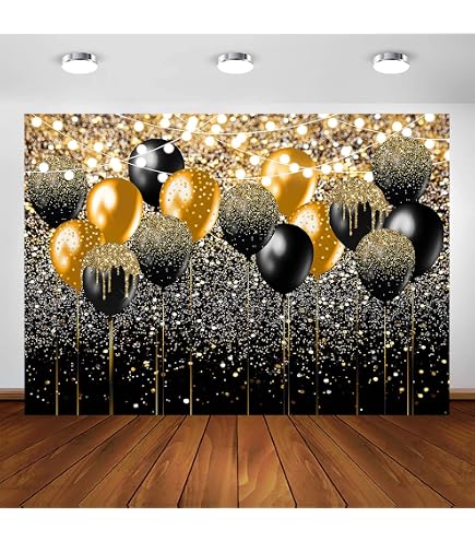 Prom Night Banner - Gold Glitter Letter Banner For Prom, Graduation, Birthday Parties (Pre-Strung) - View #8