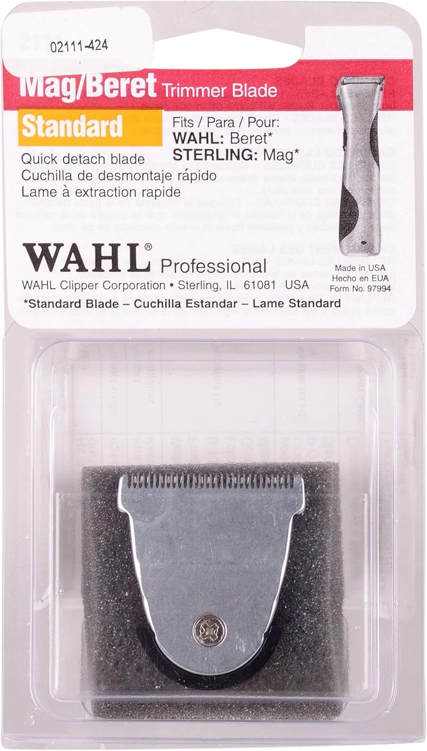 Wahl Professional Detachable Replacement Blade 2111 Fits Echo, Beret
