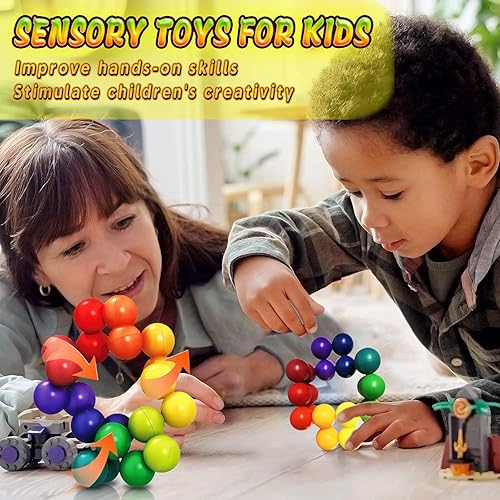 Autism Sensory Fidget Toys Easter Eggs Basket Stuffer Gigts for