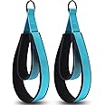 TOBWOLF 2PCS Pilates Straps, Pilates Double Loop Straps for Reformer, Fitness D-Ring Straps Double Loops Padded, Pilates Equipment D-Ring Exercise Straps Yoga Exercise Accessories for Home Gym Workout