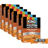 KIND Protein Bars, Crunchy Peanut Butter, Gluten Free, Healthy Snacks, 12g Protein, 30 Count