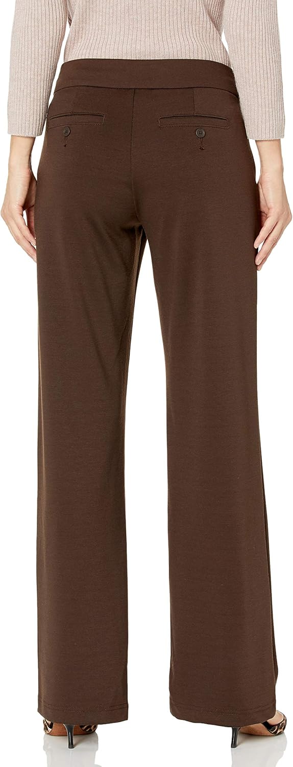 lee riders women's ponte knit comfort waist pant
