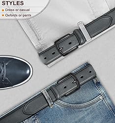 KEMISANT Men Belt-Genuine Leather Belt for Men