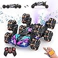 Minetom Gesture Sensing Stunt RC Cars, 8WD Remote Control Climbing Car Toys for Age 6-8, Transform Drift Off Road Vehicle Toy for Kids 9 10 11 12 Years Old Christmas Birthday Gifts for Boys & Girls