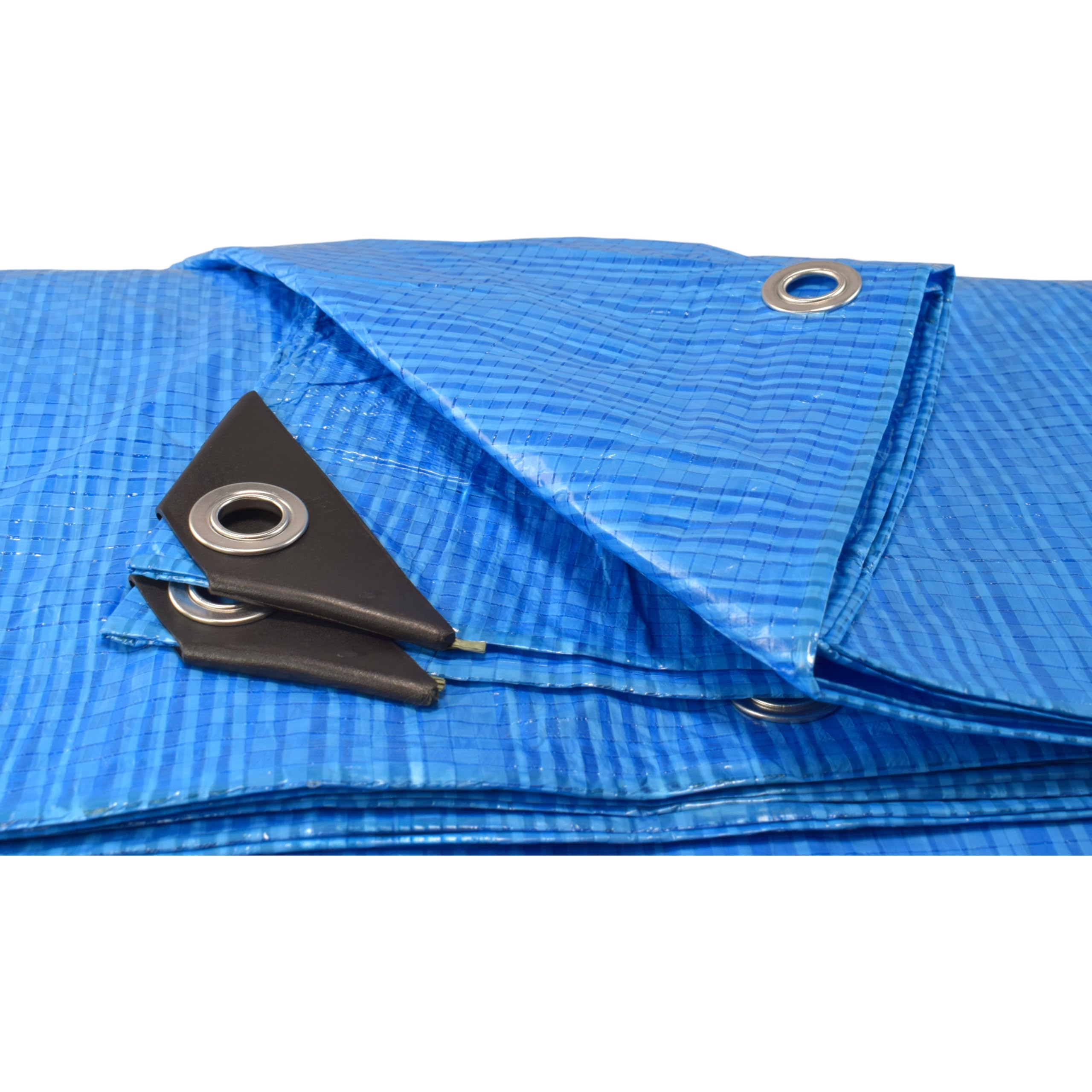 3m x 3m blue waterproof tarpaulin/builders tarp/garden dry cover up/weatherproof camping ground sheet EXTRA Eyelets Every 50cm+Reinforced Corners