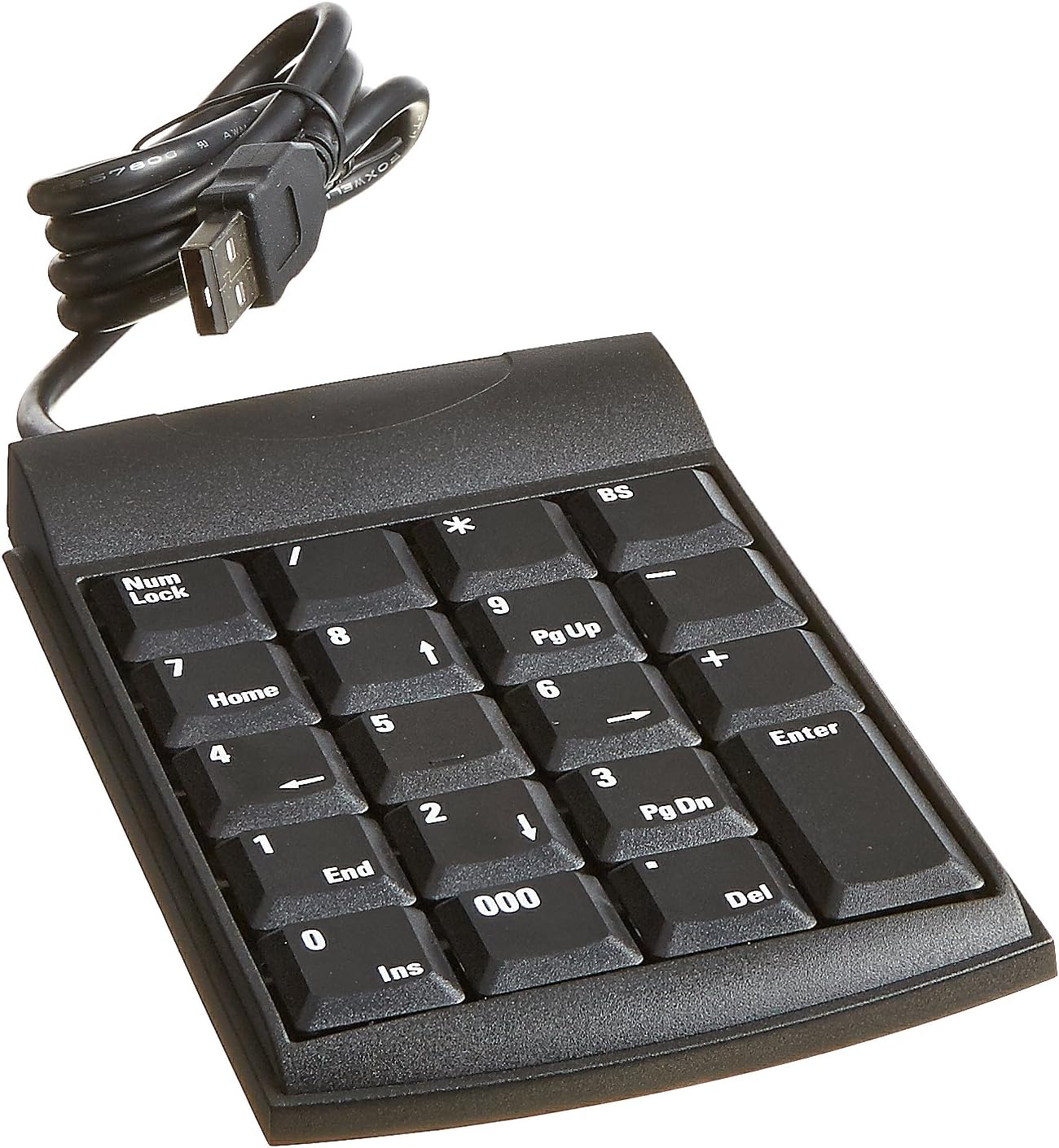 Unitech K19U K19 Keyboard, 19 Keys, USB, Black