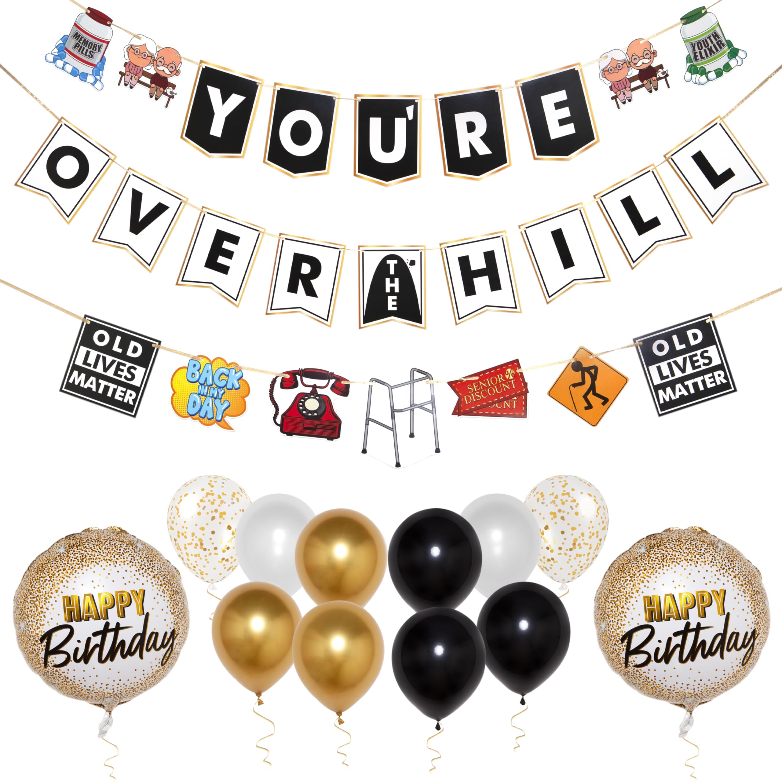 Over The Hill Birthday Decorations Funny 40th 50th Birthday Party Supplies | eBay Over The Hill Birthday Decorations Funny 40th 50th Birthday Party Supplies | eBay