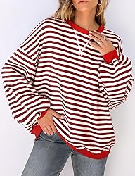 UEU Women's Casual Long Sleeve Sweatshirts Soft