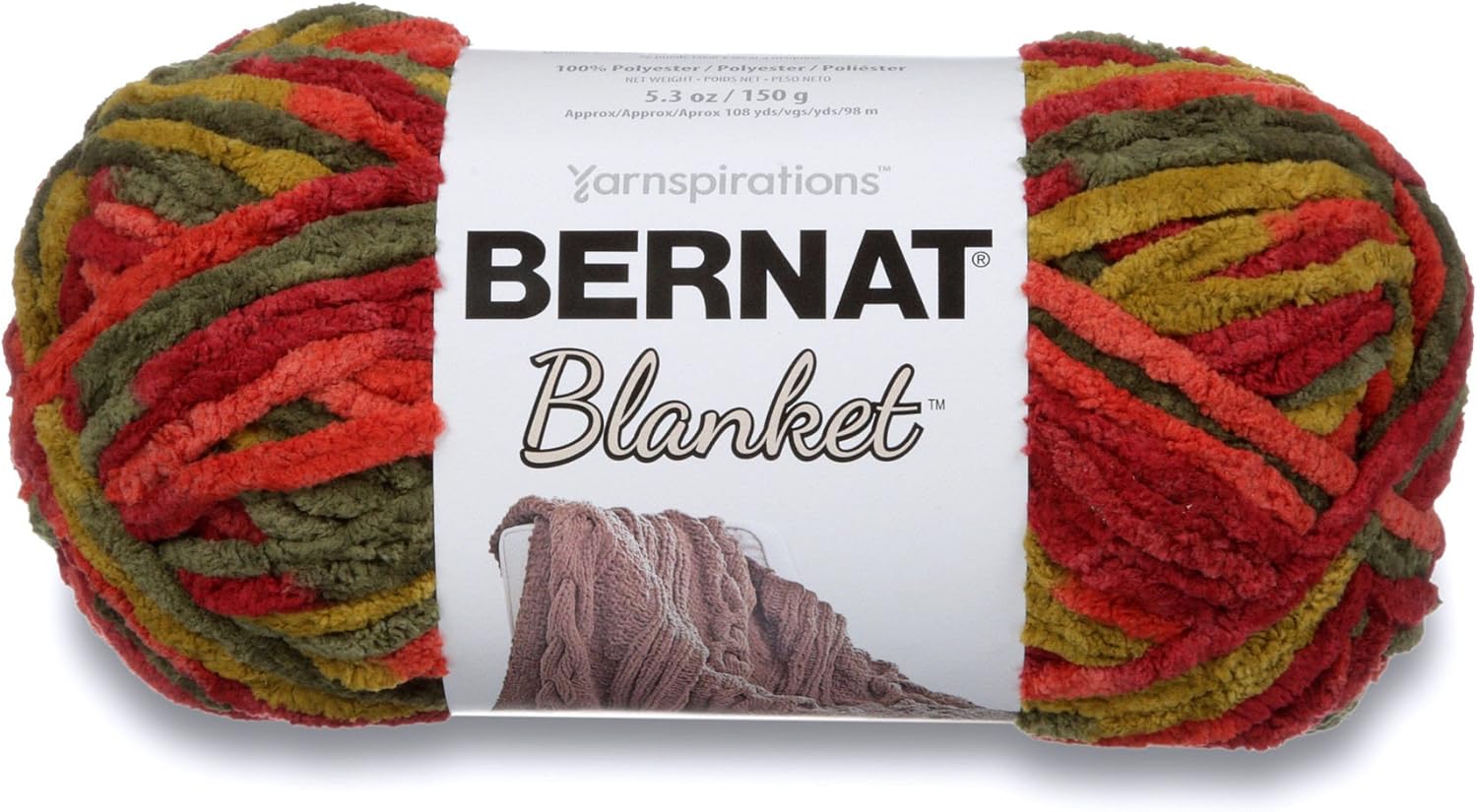 Bernat Blanket Blanket YarnBasket YarnAutumnFallHarvest Seasonal
