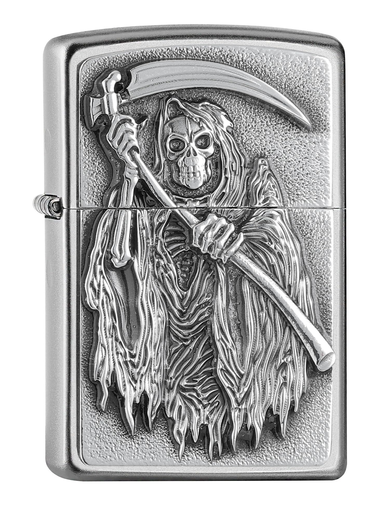 Zippo Lighter, Chrome Brushed, One Size