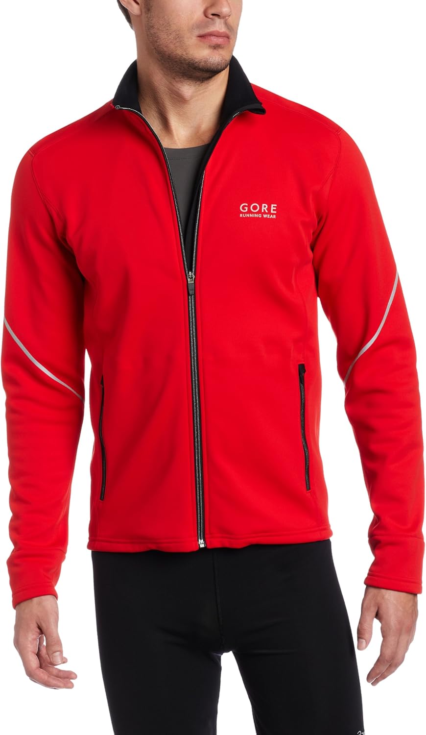 GORE RUNNING WEAR Men 's Essential Tan Chamarra, Rojo, Mediano Amazon