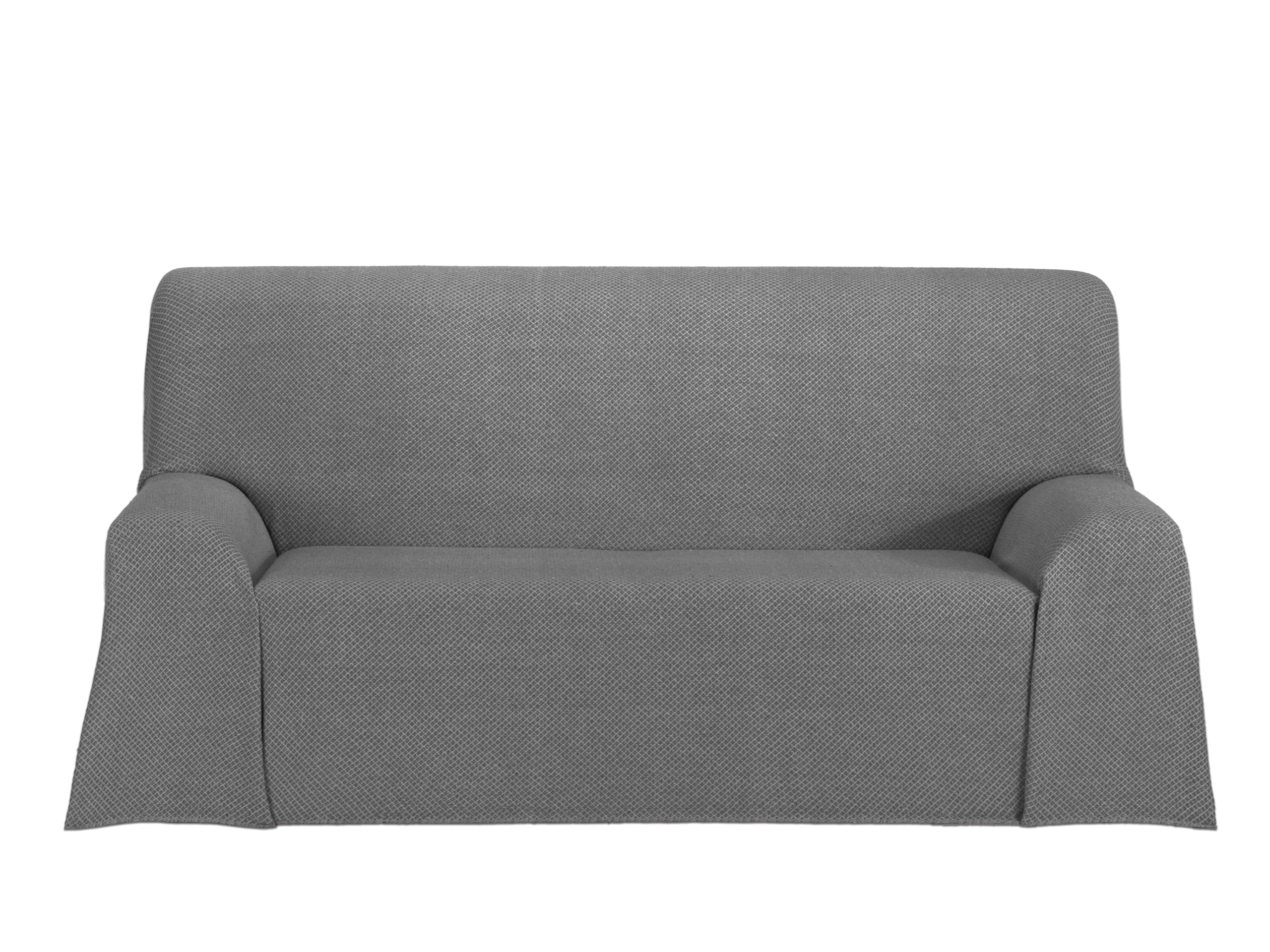 Cardenal Textil - Saona Multi-Purpose Foulard, Bed Blanket, Sofa Cover, Anthracite, 130 x 180 cm