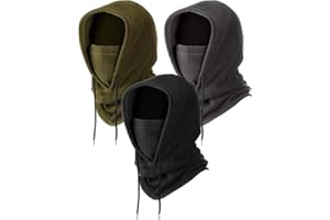Syhood Winter Fleece Balaclava Ski Mask Balaclava Face Mask Cold Weather Men Tactical Heavyweight