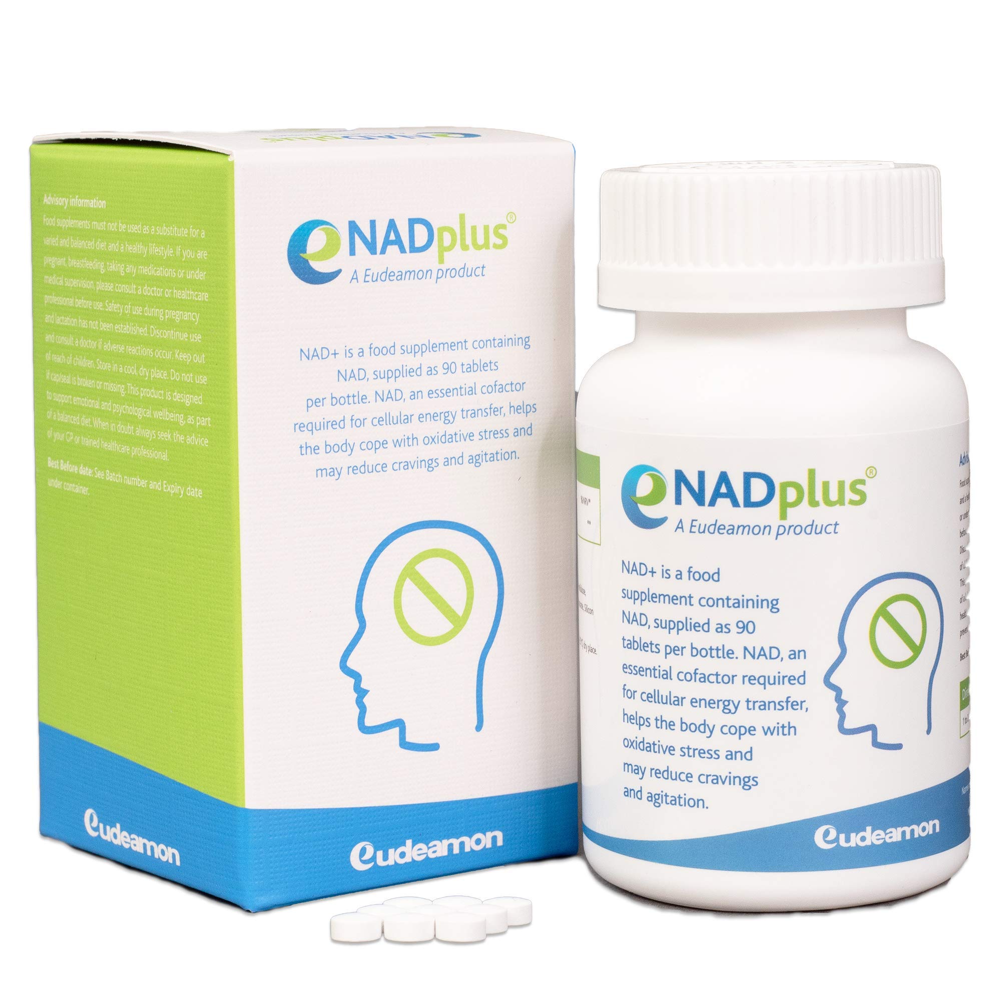 Eudeamon NAD Plus for Mental Performance | Supplement Your Diet | 90 Tablets | Suitable for Vegetarians