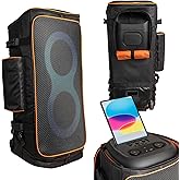 Jeachan Speaker Bag Rugged Speaker Bag Carry Case Compatible with JBL PartyBox 710, Portable Speaker Carry Bag