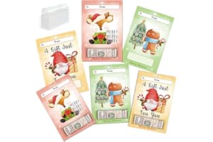 6 lindas tarjetas de dinero de Navidad, tarjetas para niños y adolescentes, adornos para dinero de Navidad para regalar dinero en efectivo, tarjetas de regalo