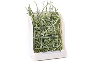 CalPalmy Hay Feeder for Rabbits, Guinea Pigs, and Chinchillas - Minimize Waste and Mess with 5.5" x 3.5" x 7.4" Hanging Alfalfa and Timothy Hay Dispenser