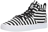 Supra Men's Stacks Mid Black/White Stripe 8 Women