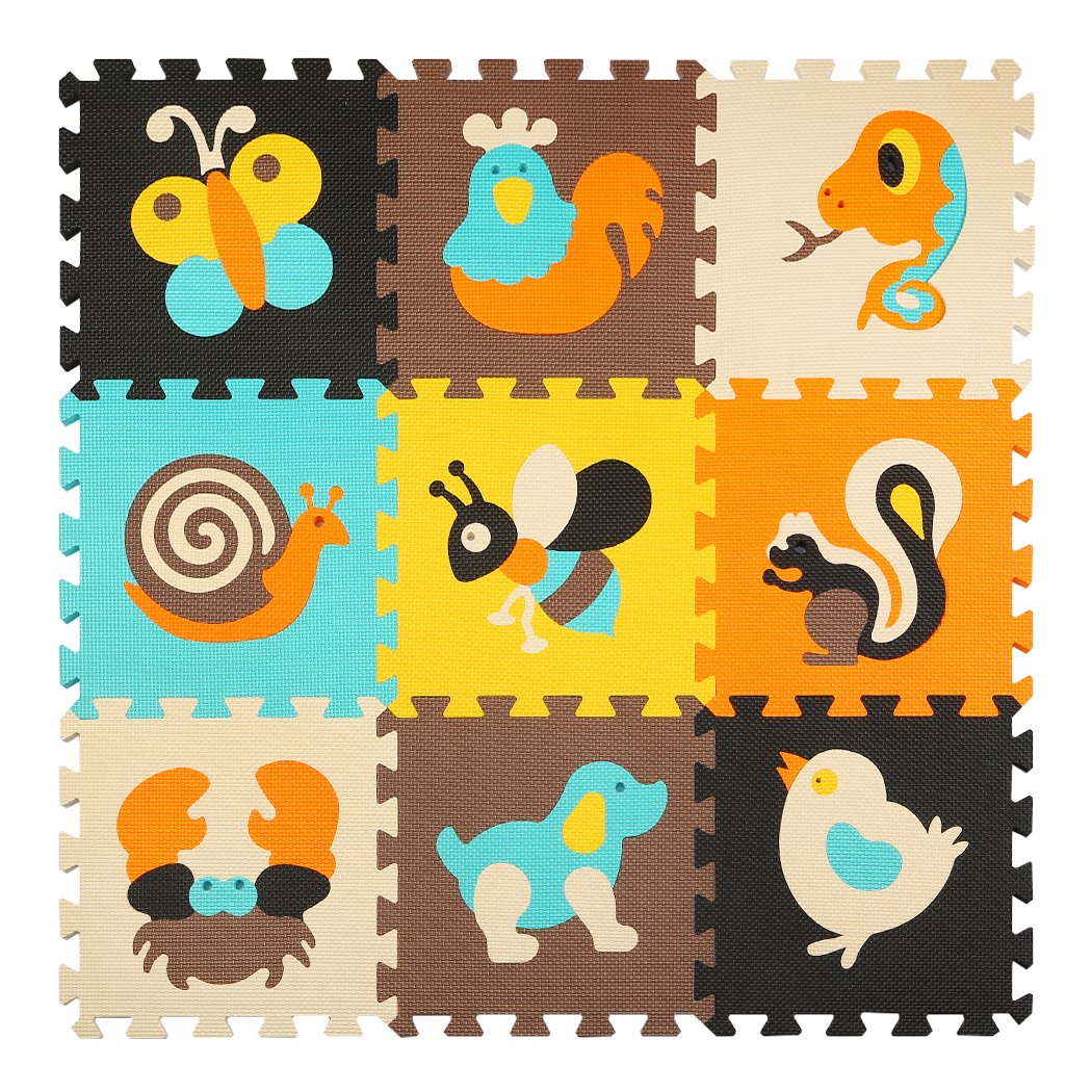 Meiqicool Baby Crawling Mat Puzzle Play Foam Tiles Non