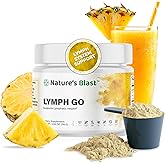 Lymph Go - Lymphatic Drainage Supplement for Women & Men - Lymph System Support - with with Bromelain, Echinacea, Burdock Root, Dandelion, Rutin, Kelp & More - 4.06 Oz - 30 Servings - Tropical Flavor